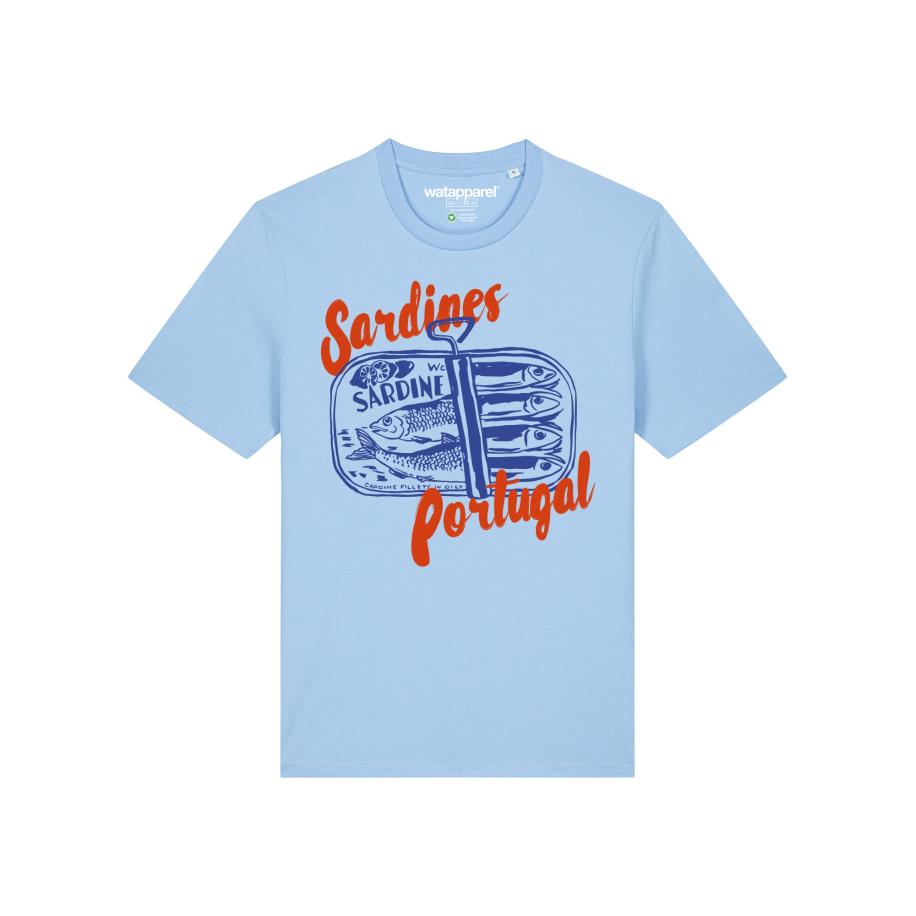 Watapparel Watapparel Shirt Sardines Portugal blauw / lichtblauw / rood -
