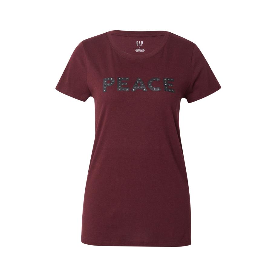 GAP GAP Shirt wijnrood / zwart / zilver -