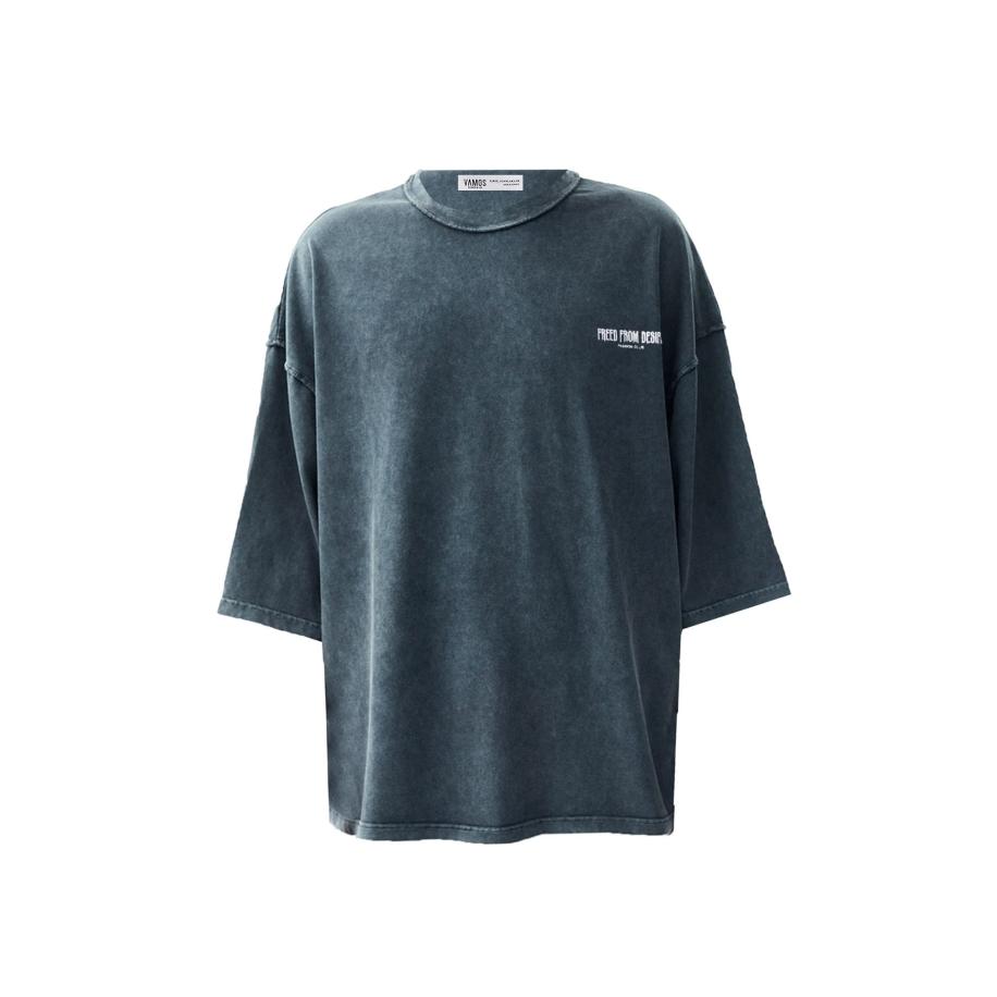 VAMOS CLO Shirt zwart / wit Zwart