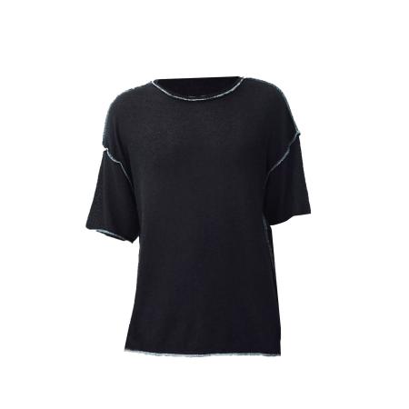 VAMOS CLO Shirt zwart / wit