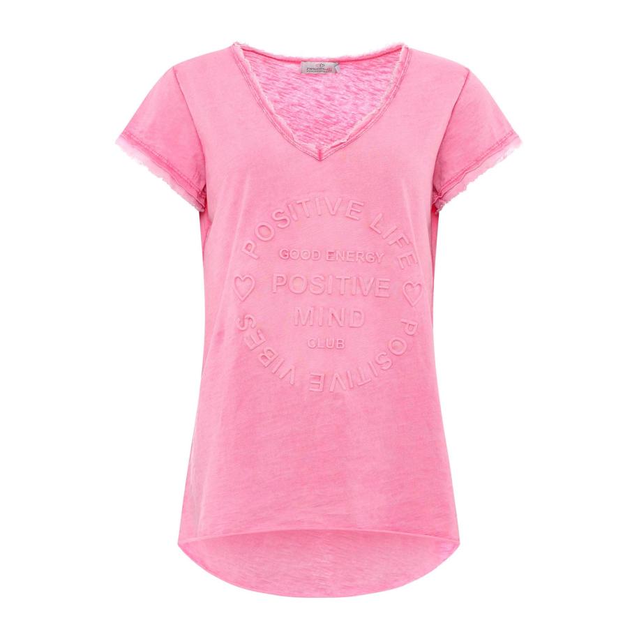 zwillingsherz Zwillingsherz Shirt Positive Mind pitaja roze -