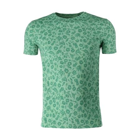 Marvelis Casual T-Shirt ronde hals kristalgroen, Motief