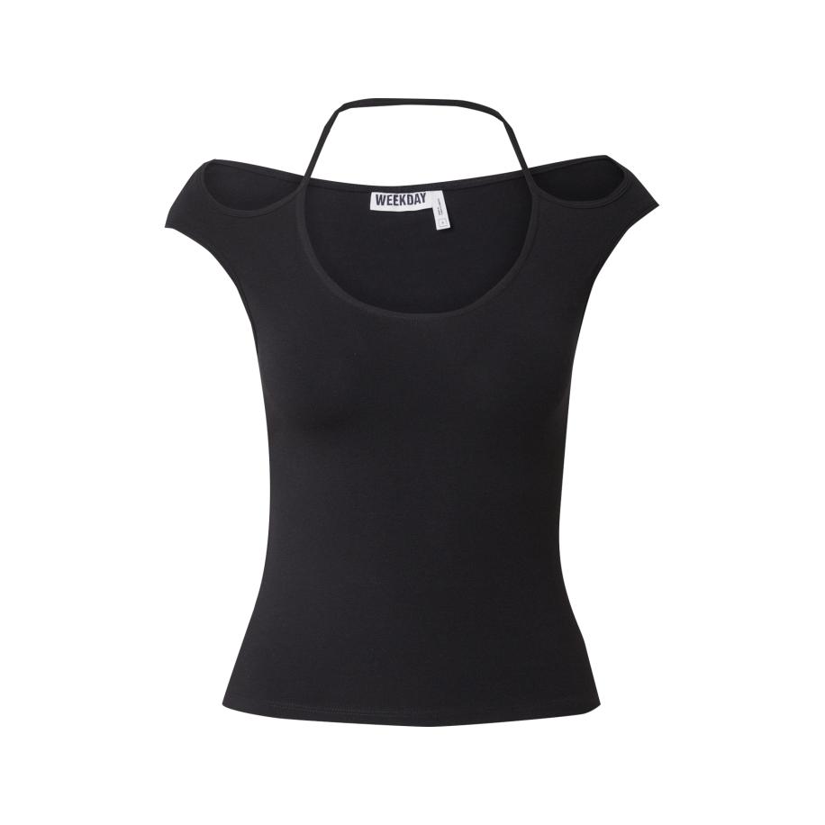 Weekday WEEKDAY Shirt Sally zwart -