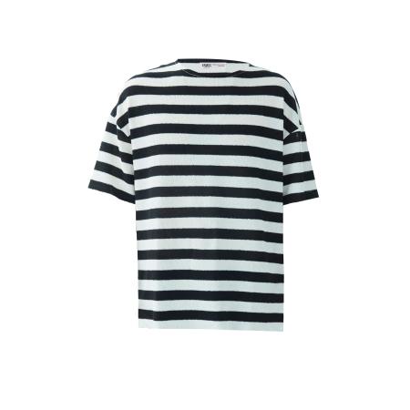 VAMOS CLO Shirt zwart / wit