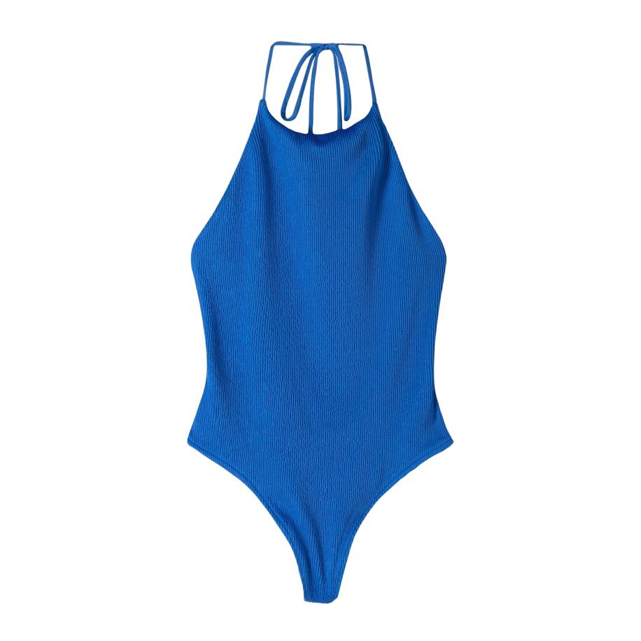 Bershka Bershka Shirt body royal blue/koningsblauw -