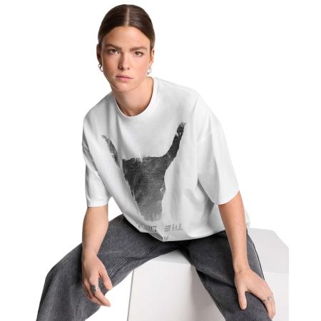 Alix The Label Knitted Silver Bull T-Shirt