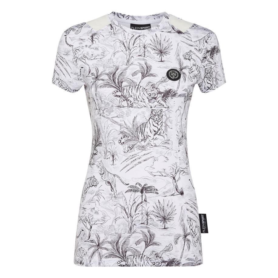 Plein Sport Plein Sport Shirt donkergrijs / zwart / wit -