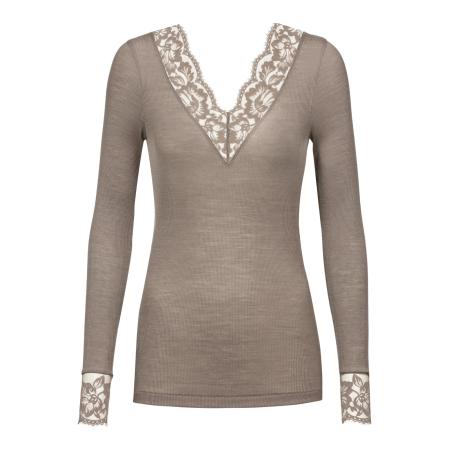 Mey Mey Shirt Wool Love taupe