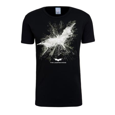 LOGOSHIRT Shirt Batman – The Dark Knight Rises zwart / wit
