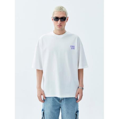 VAMOS CLO Shirt lila / wit