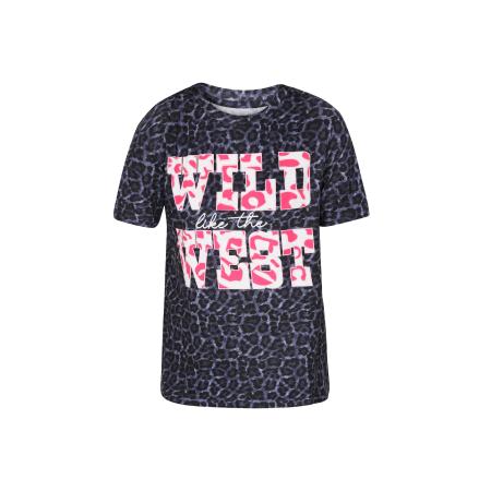 NALLY NALLY Shirt Fashion Look basaltgrijs / pink / rosa / zwart