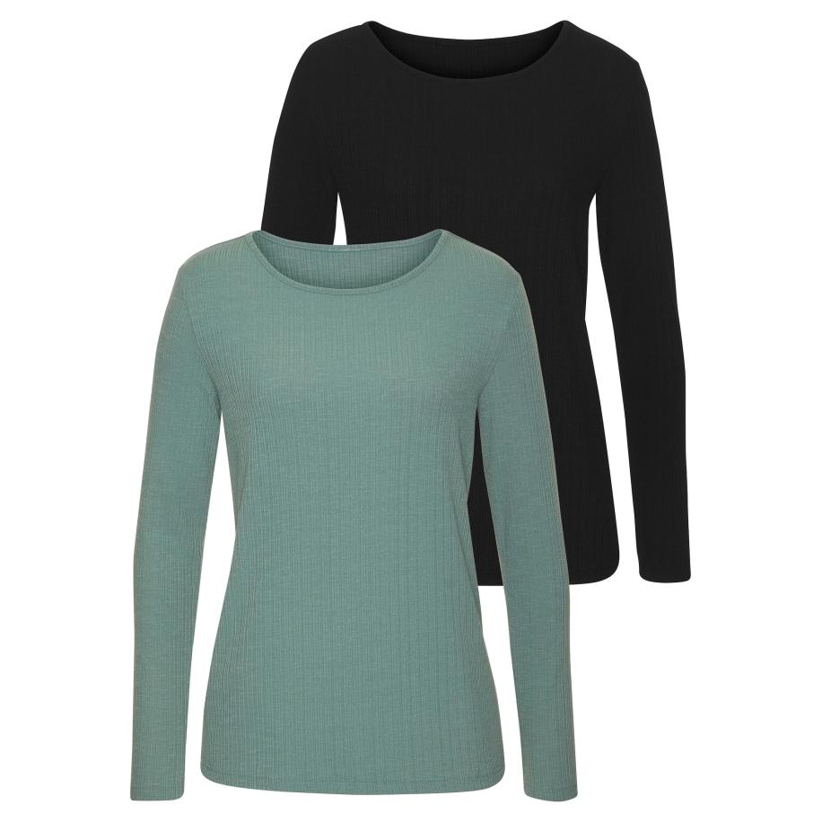 VIVANCE VIVANCE Shirt groen / zwart -