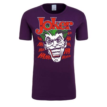 LOGOSHIRT Shirt Joker - Batman groen / aubergine / rood / wit