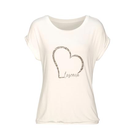 Lascana LASCANA Shirt crème / bruin / zwart
