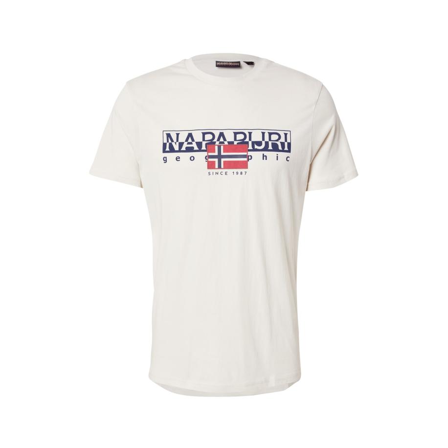 Napapijri NAPAPIJRI Shirt S-AYLMER beige / donkerblauw / rood -