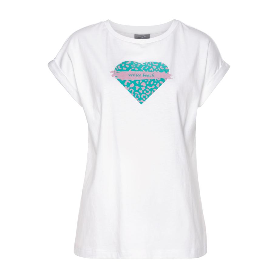 Venice Beach VENICE BEACH Shirt turquoise / rosa / wit -