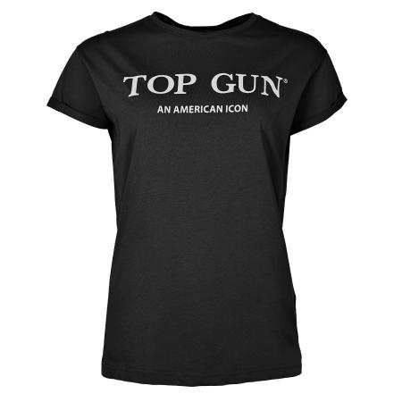 TOP GUN Shirt zwart