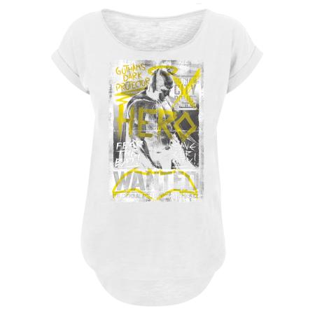 F4NT4STIC F4NT4STIC Shirt Batman V Superman Wanted geel / grijs / wit gemêleerd