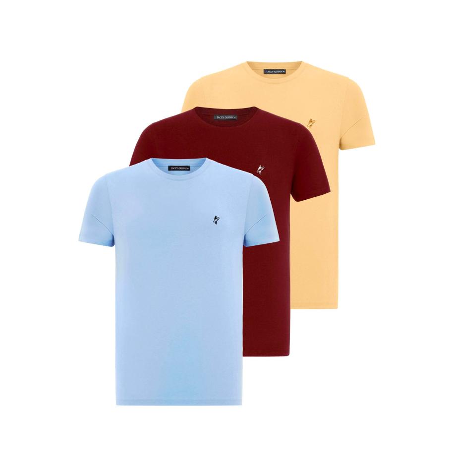 Jacey Quinn Jacey Quinn Shirt blauw / geel / bourgogne -