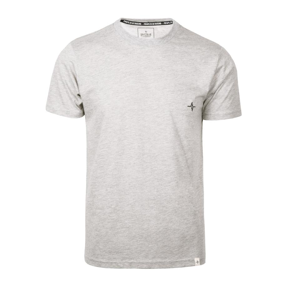 SPITZBUB Shirt Hubert grijs / grijs gemêleerd / zwart Grijs