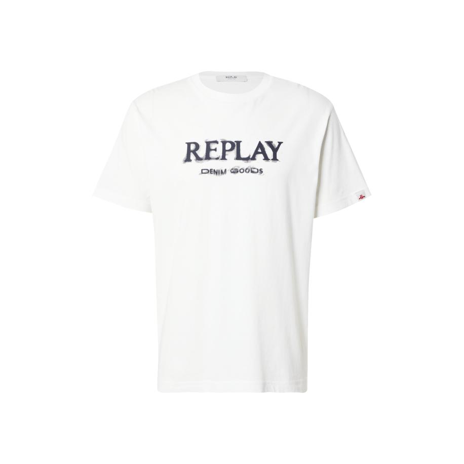 Replay REPLAY Shirt marine / donkergrijs / wit -