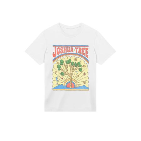 F4NT4STIC F4NT4STIC Shirt US National Parks Joshua Tree geel / groen / rood / wit