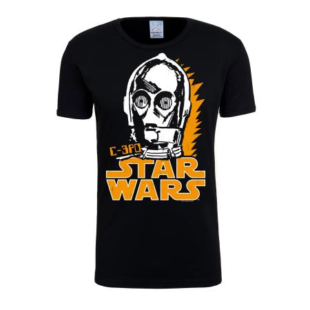 LOGOSHIRT Shirt C-3PO gemengde kleuren / zwart