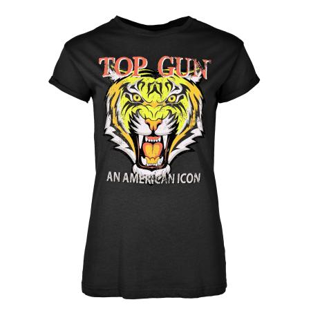 TOP GUN Shirt zwart