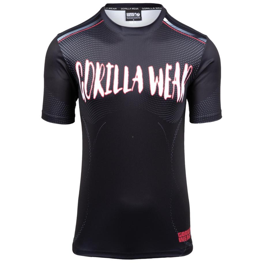 Gorilla Wear Gorilla Wear Shirt Clayton grijs / rood / zwart / wit -