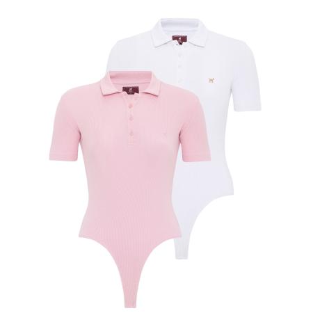 Williot Williot Shirt body pink / wit