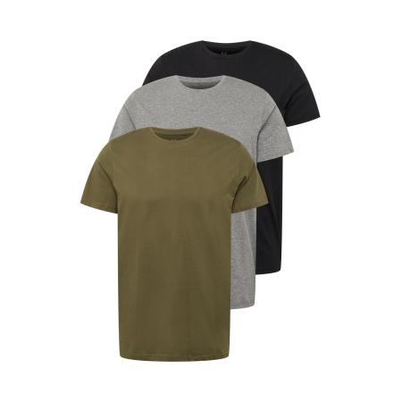 Matinique Matinique Shirt Jermane grijs gemêleerd / olijfgroen / zwart