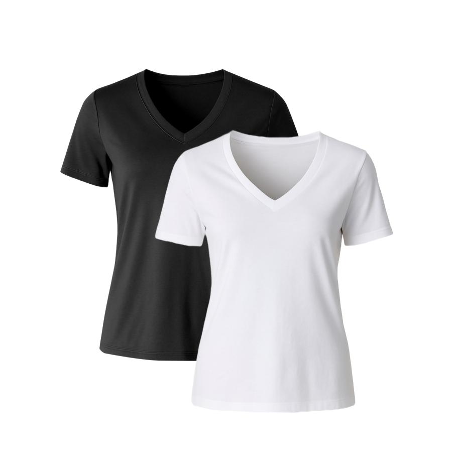 C&City C&City Shirt zwart / wit -