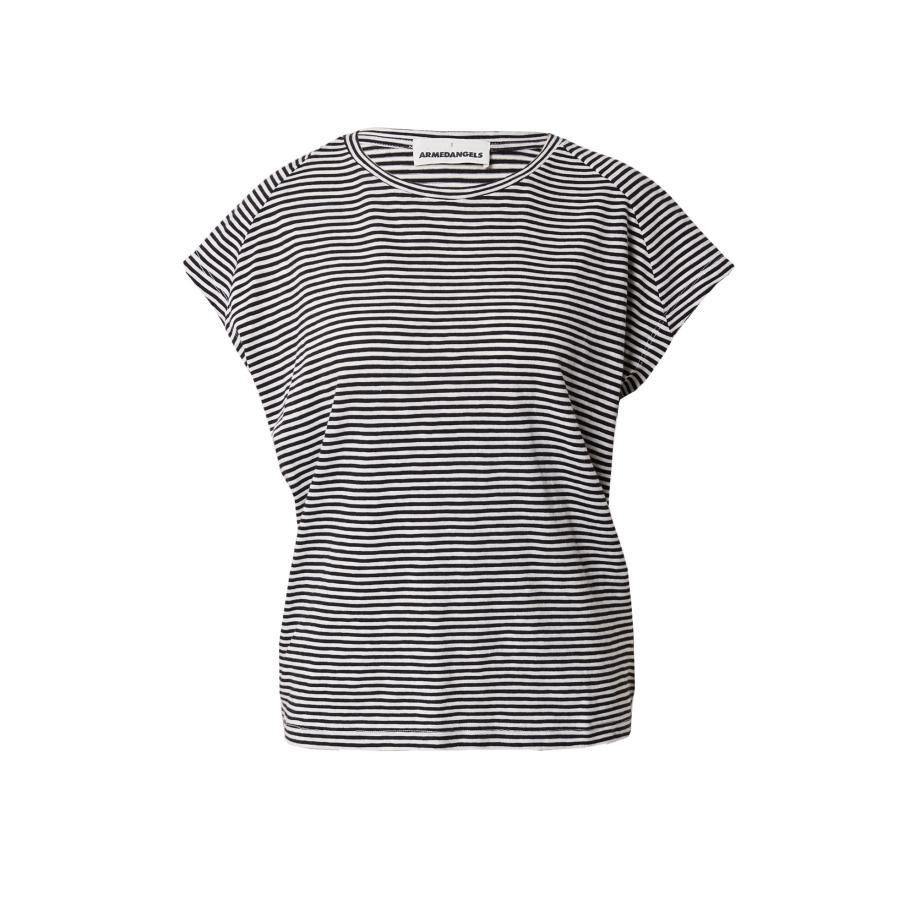 Armedangels ARMEDANGELS Shirt zwart / wit -