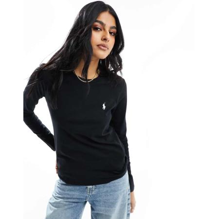 Polo Ralph Lauren Top met lange mouwen in zwart