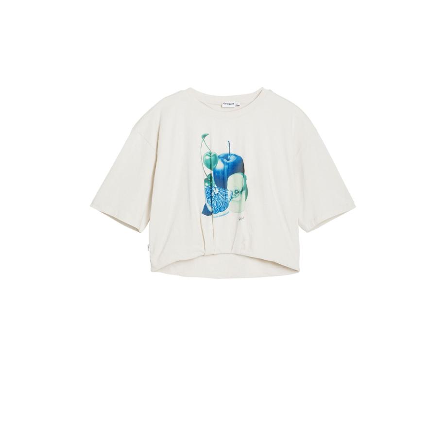Desigual Desigual Shirt azuur / lichtblauw / petrol / wolwit -