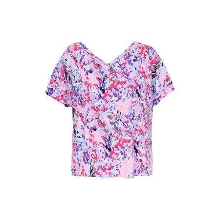 FELIPA FELIPA Blouse Fashion Look donkerblauw / donkerlila / rosa / rood