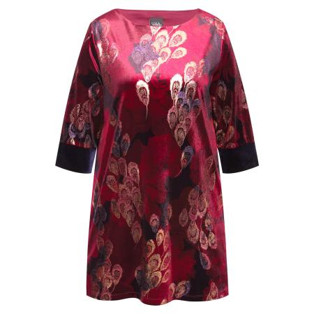 Ulla Popken Ulla Popken Shirt gemengde kleuren / wijnrood