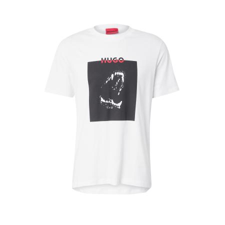 Hugo Boss HUGO Shirt Dobero knalrood / zwart / wit