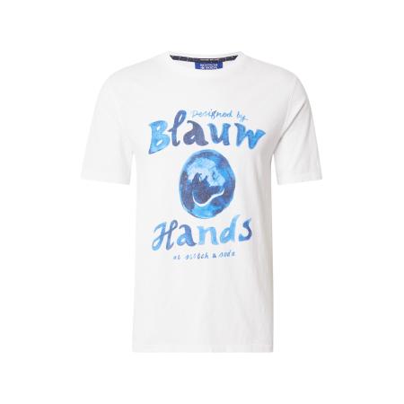 Scotch & Soda SCOTCH & SODA Shirt saffier / royal blue/koningsblauw / wit