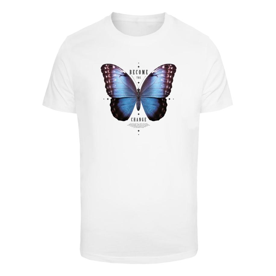 Mister Tee Shirt Become the Change gemengde kleuren / wit Wit
