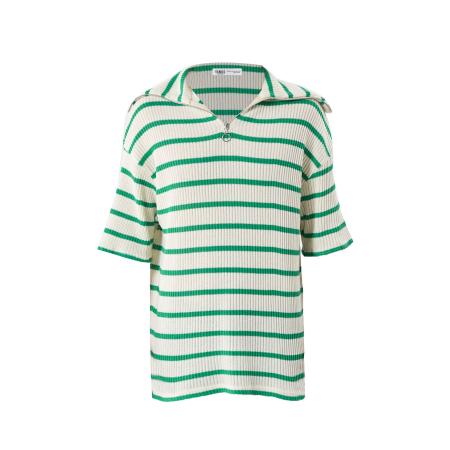 VAMOS CLO Shirt groen / wit