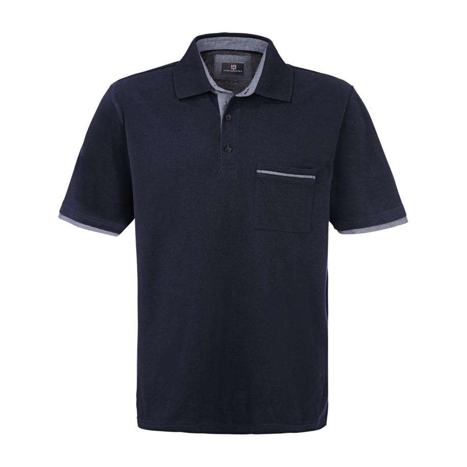 jan vanderstorm Jan Vanderstorm Shirt Melker duifblauw / donkerblauw -