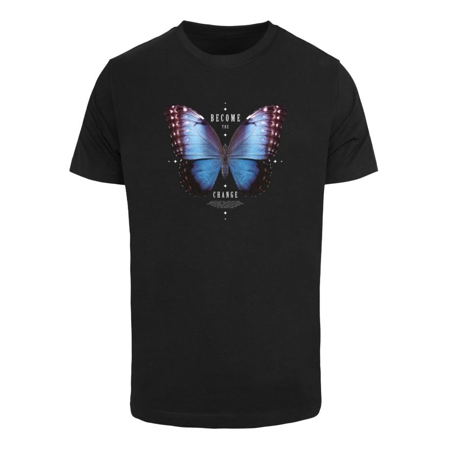 Mister Tee Shirt Become the Change gemengde kleuren / zwart Zwart