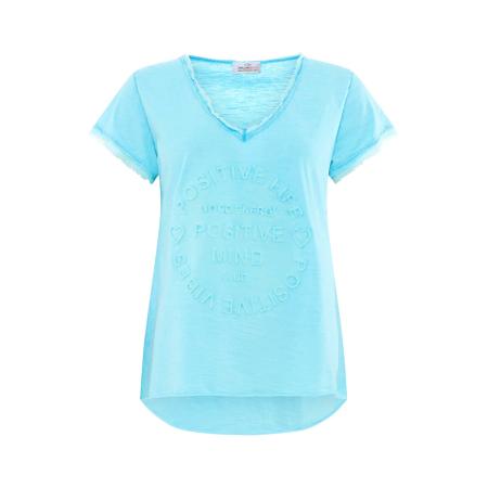 zwillingsherz Zwillingsherz Shirt Positive Mind aqua
