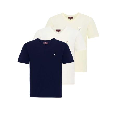 Williot Williot Shirt navy / geel / wit