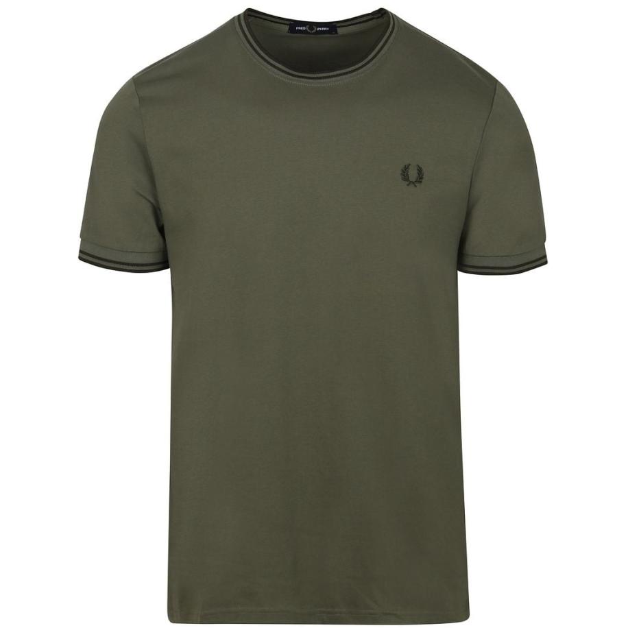 Fred Perry T-shirt Olijfgroen W49 Groen