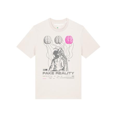Watapparel Watapparel Shirt Fake Reality grijs / pink / wit