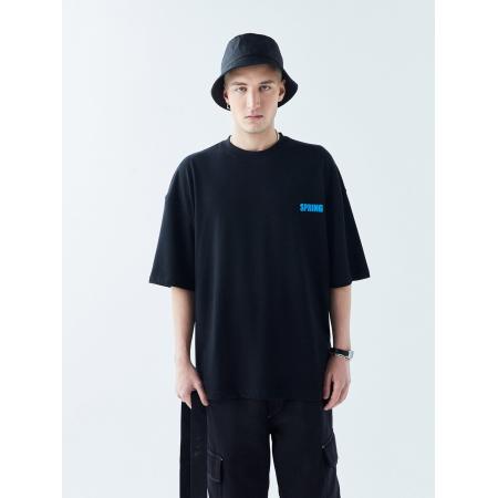 VAMOS CLO Shirt blauw / zwart / wit