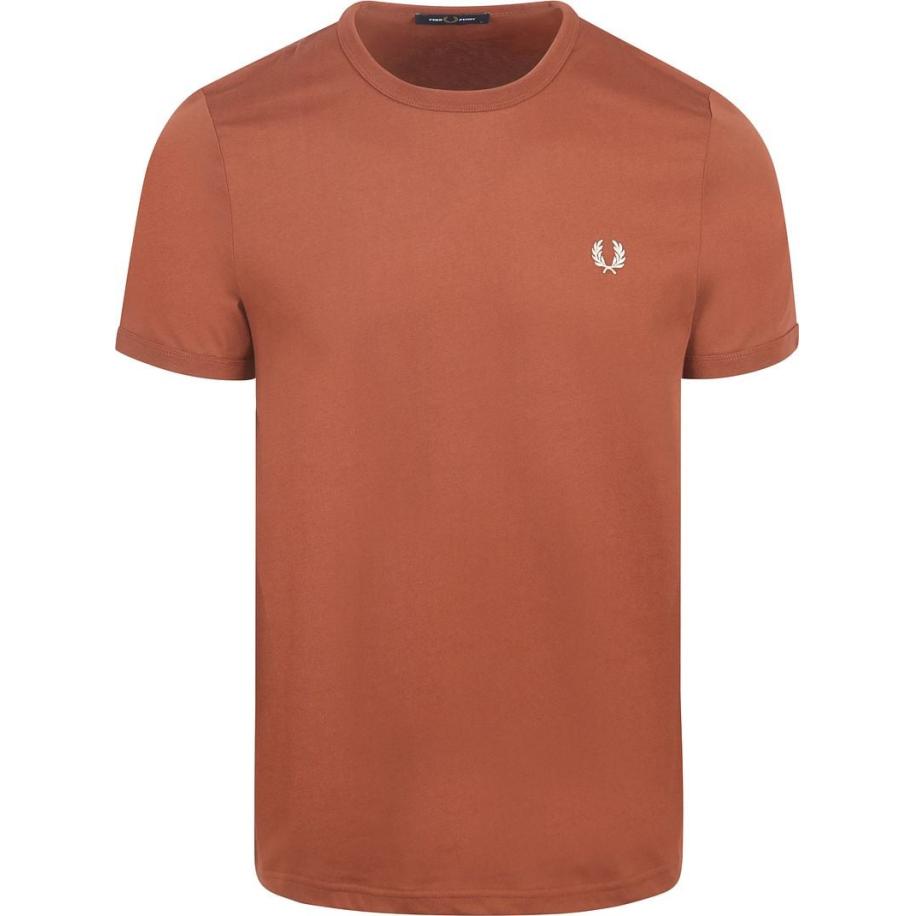 Fred Perry Ringer T-Shirt Bruin S54 Bruin