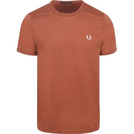 Fred Perry Ringer T-Shirt Bruin S54